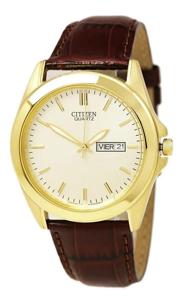 Reloj Cl Sico Con Correa De Cuero Para Hombre Citizen Quartz Precio